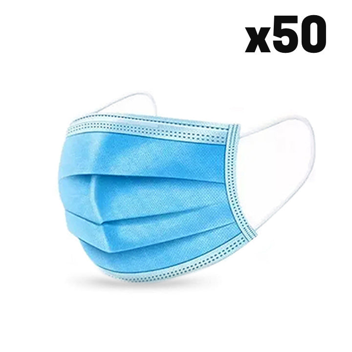 MASQUE JETABLE 3 PLIS 50PCS/PQ
