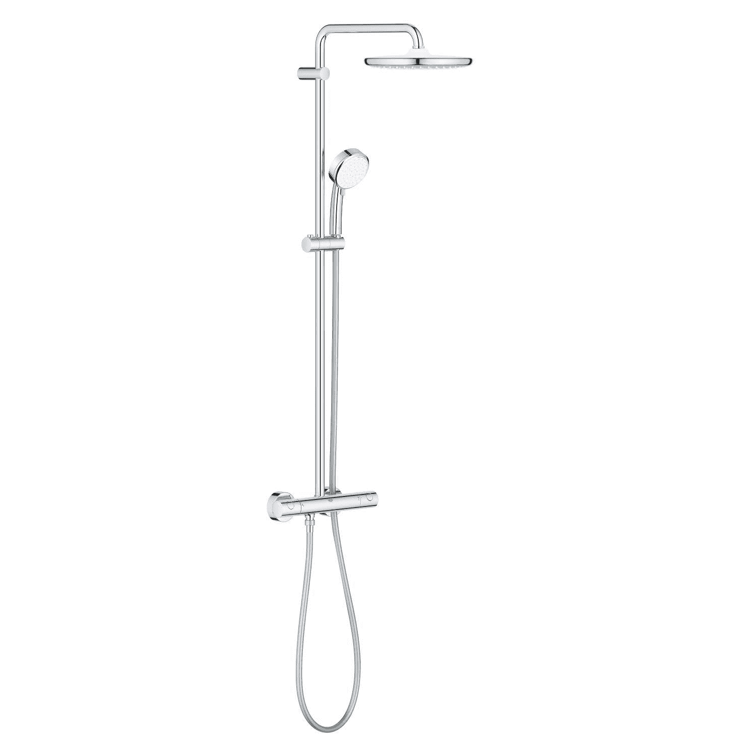 Grohe colonne de douche thermostatique Tempesta Cosmopolitan System 250, Debrico, magasin de matériaux de construction à Bruxelles