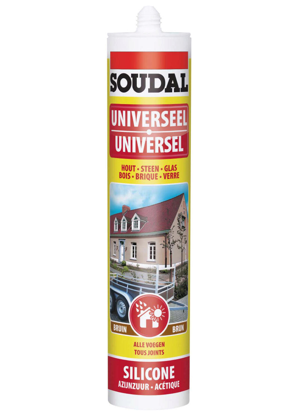 UNIVERSAL SILICONE BROWN/BROWN290ML 