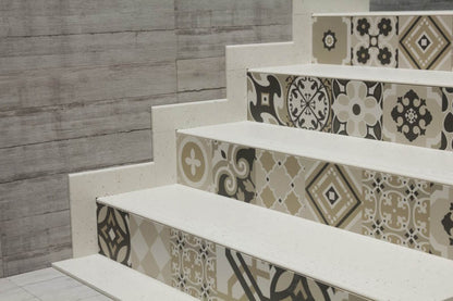 SERASTEP MILANO BEIGE TILES STAIRCASE STEP